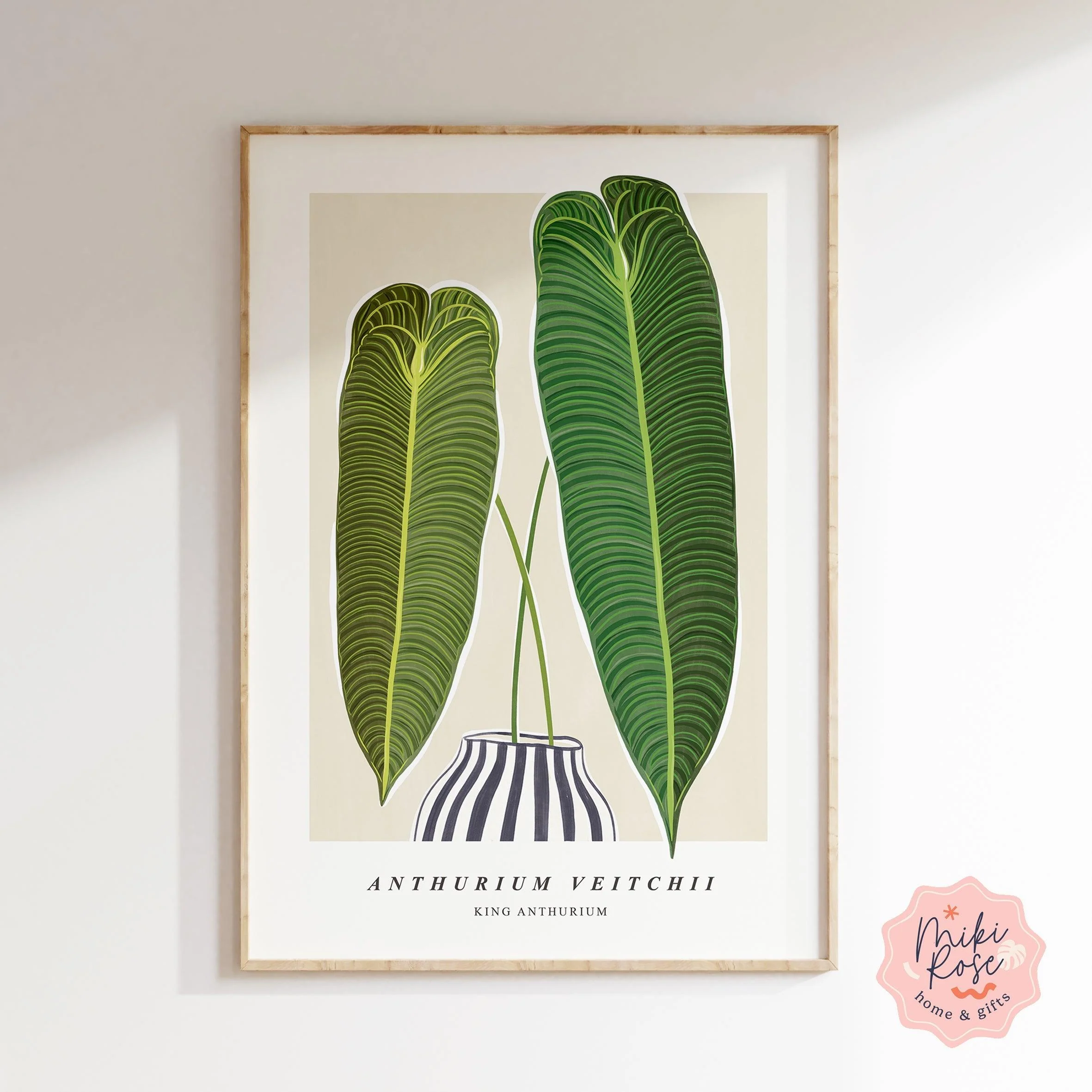 Anthurium Veitchii Art Print