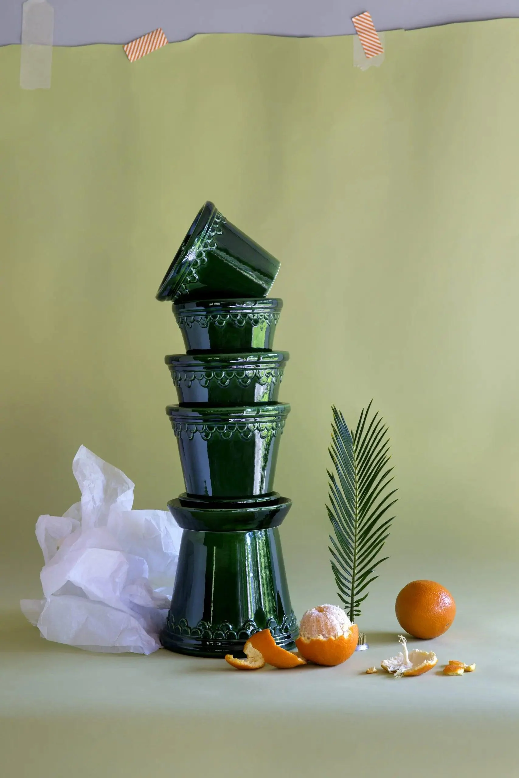 Bergs Potter Emerald Green Glazed Copenhagen Pot - Image 3