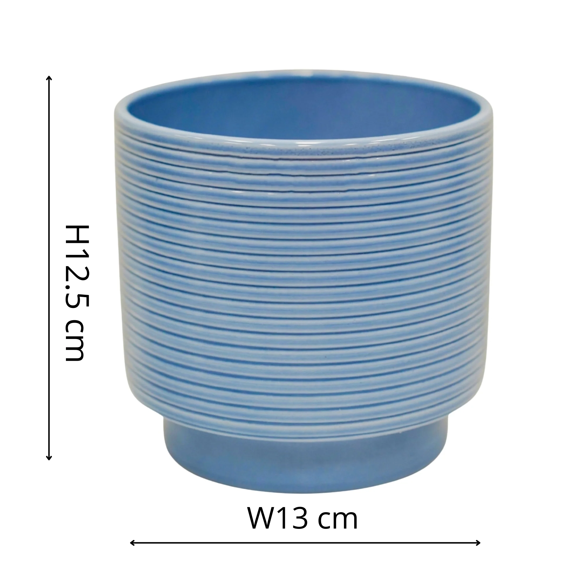 Berlin Blue Ripple Pot - Image 3
