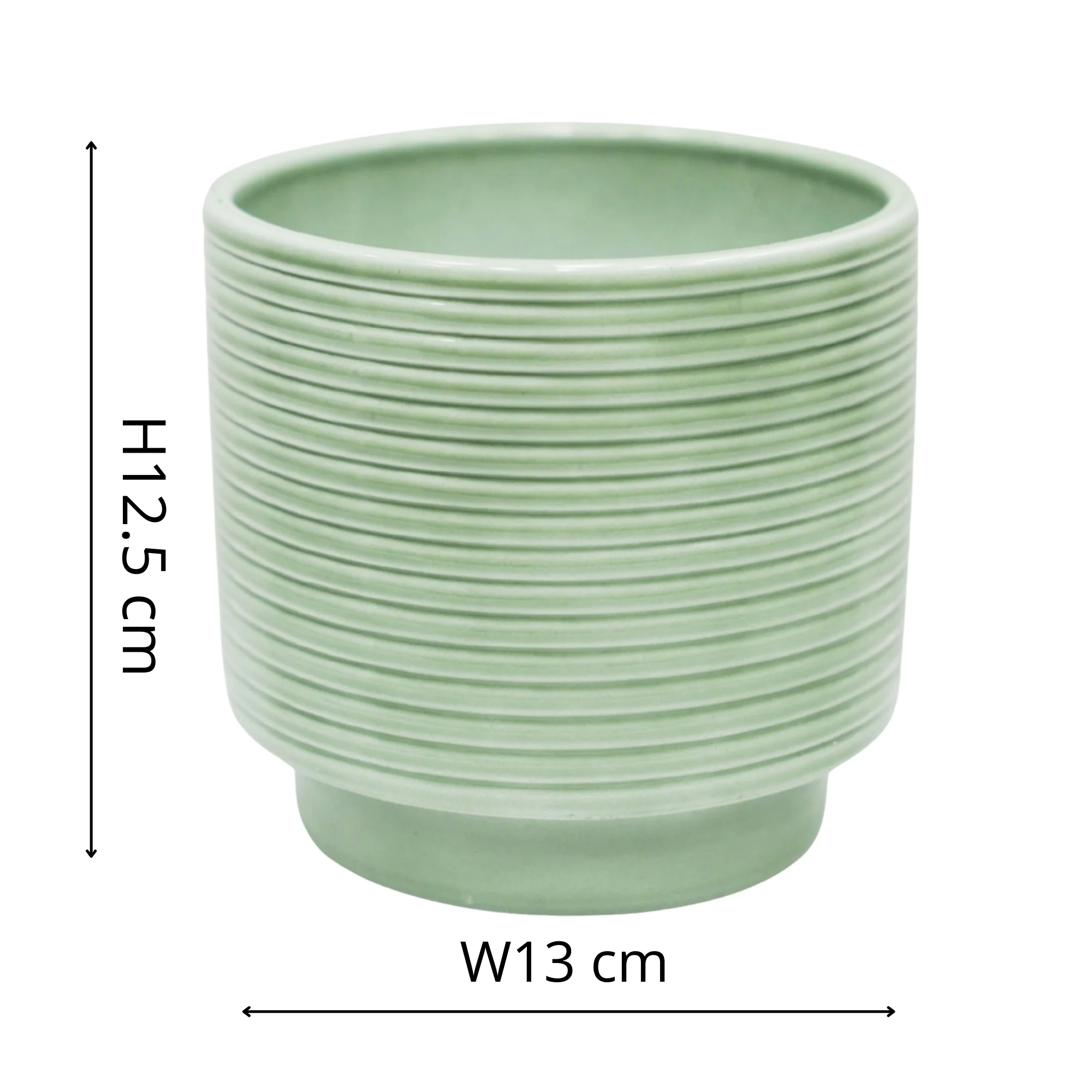 Berlin Green Ripple Pot - Image 3