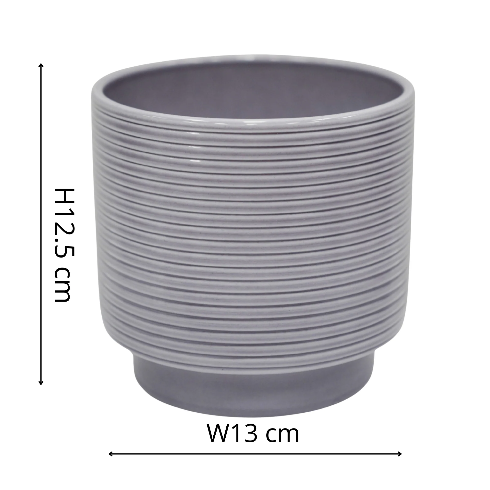 Berlin Grey Ripple Pot - Image 3