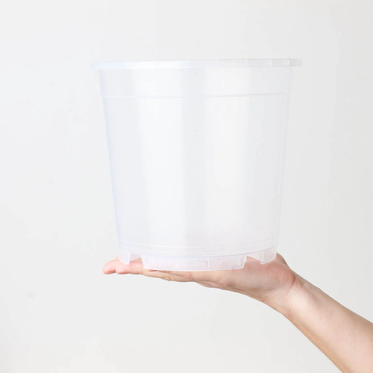 Clear Orchid Pots 21cm | Transparent Nursery Pot