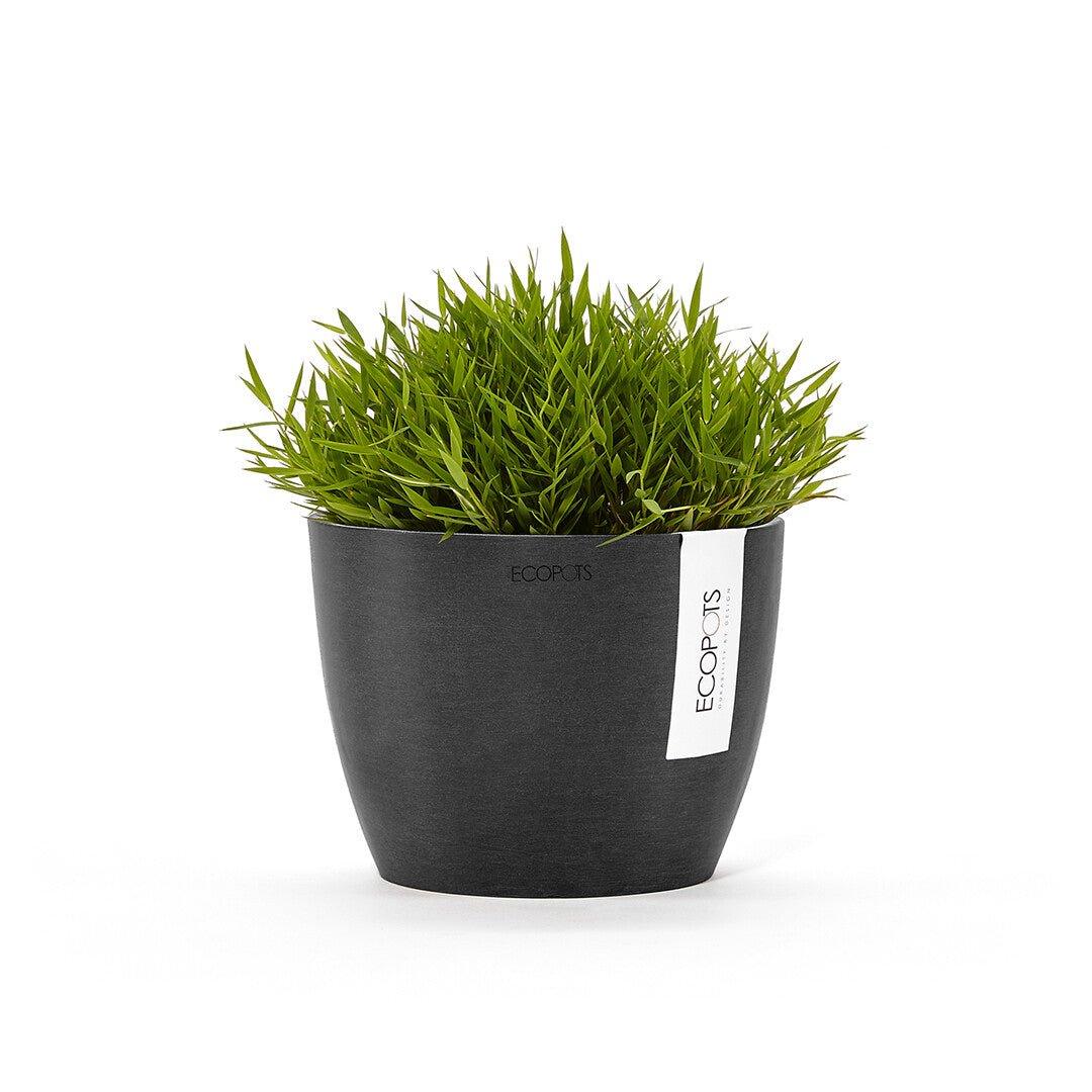 Ecopots Stockholm Recycled Plastic Pot Black
