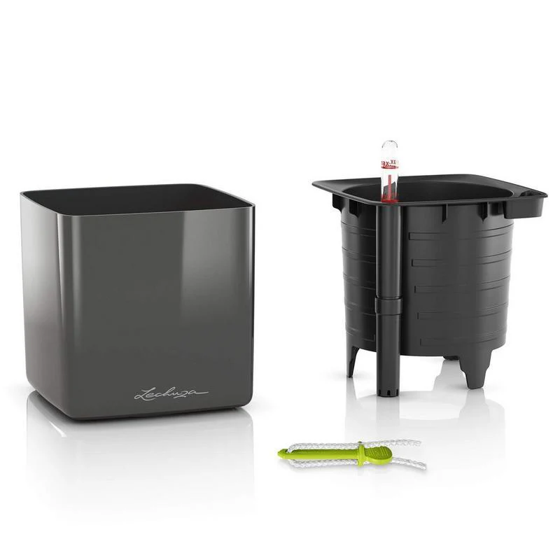 Lechuza CUBE Glossy 16 Self Watering Plant Pot - Image 3