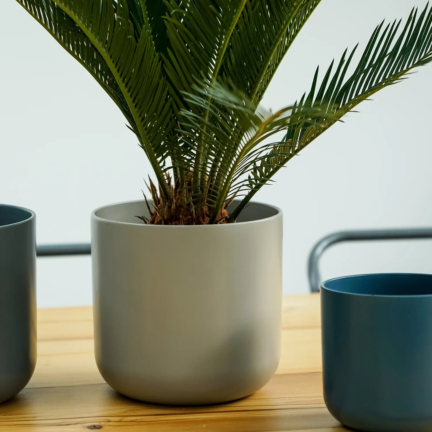 Lisbon Light Grey Plant Pot - Image 2