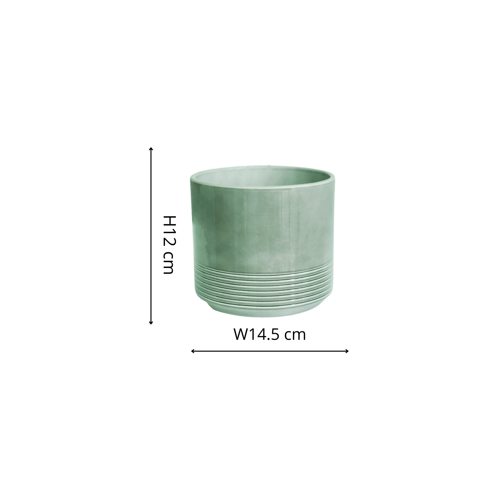 Munich Green Gloss Pot - Image 2