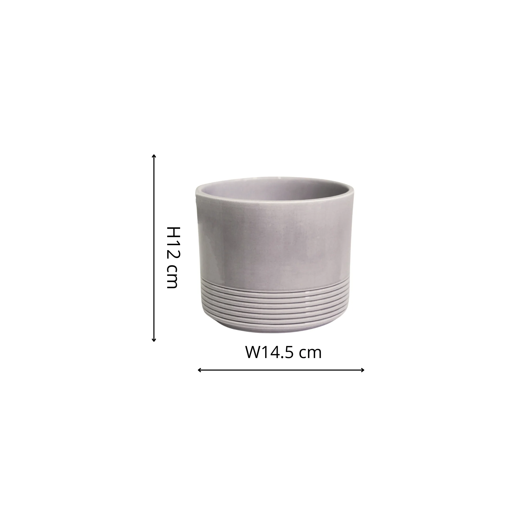 Munich Grey Gloss Pot - Image 3