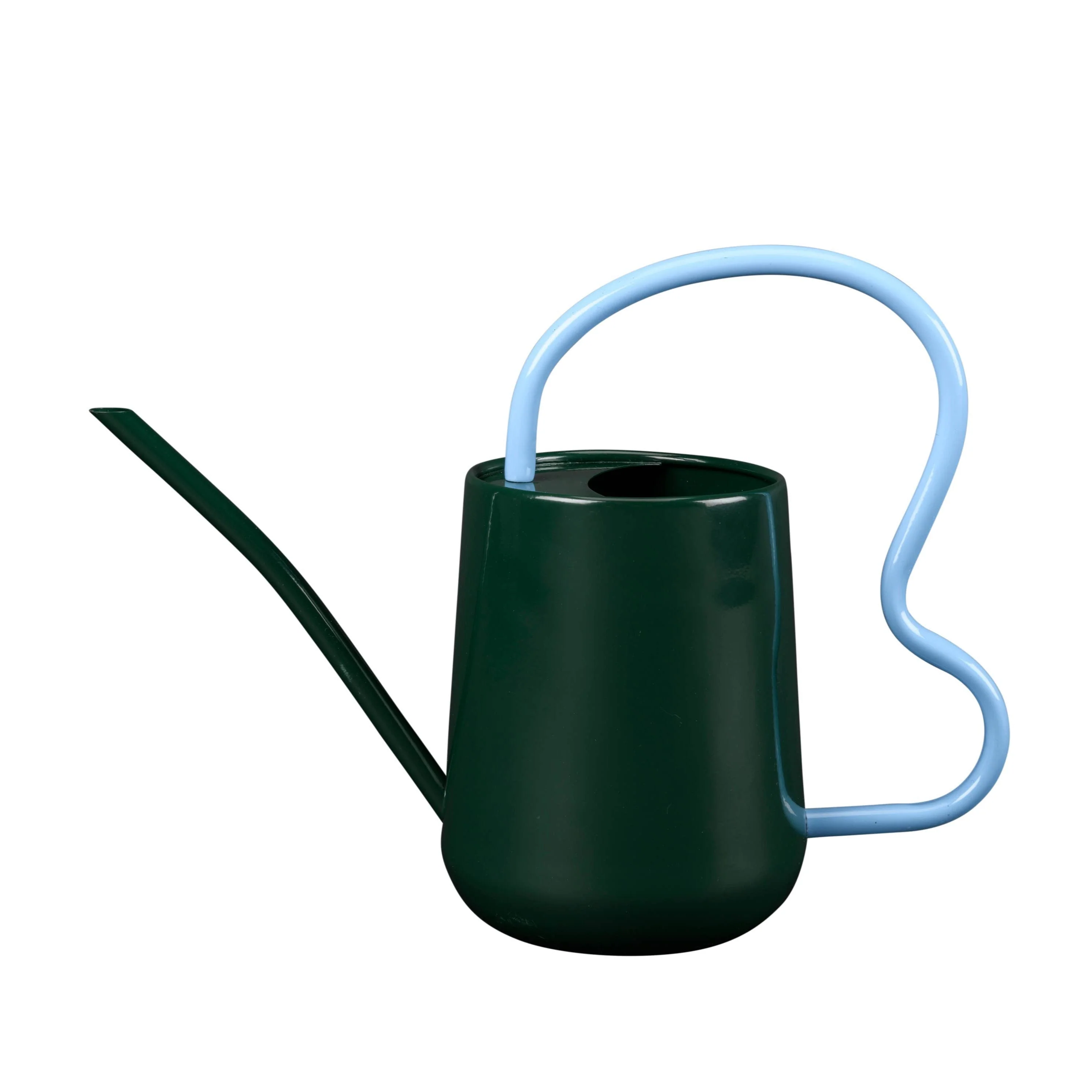Dark Green Scalloped Indoor Watering Can