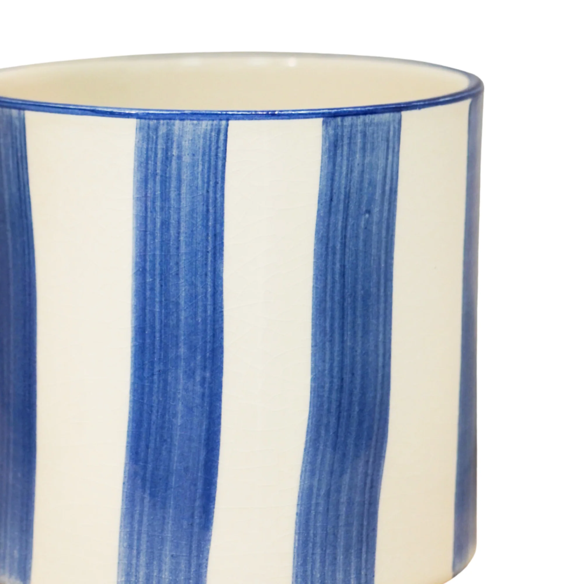 Paros Blue Stripe Pot - Image 2