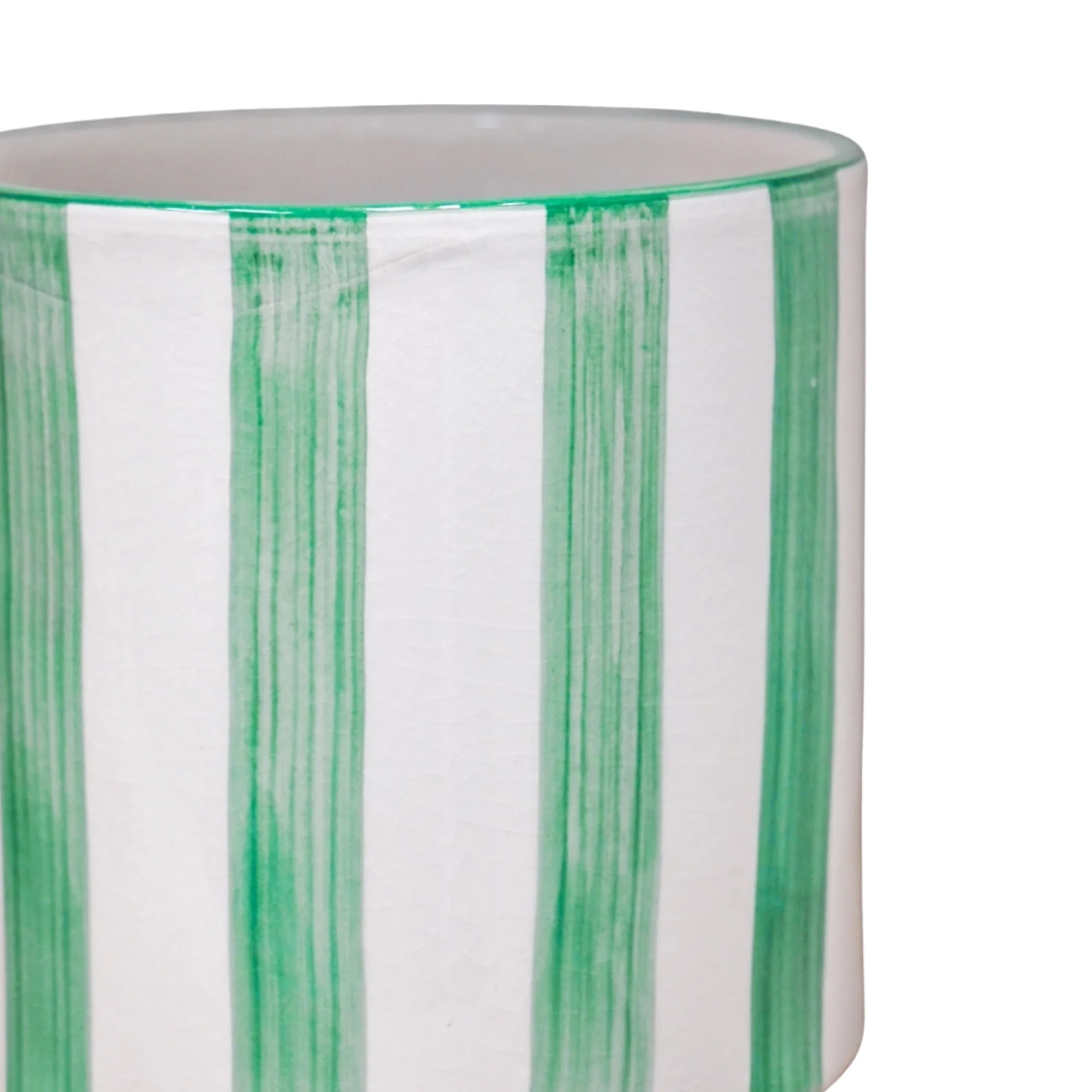 Paros Green Stripe Pot - Image 3