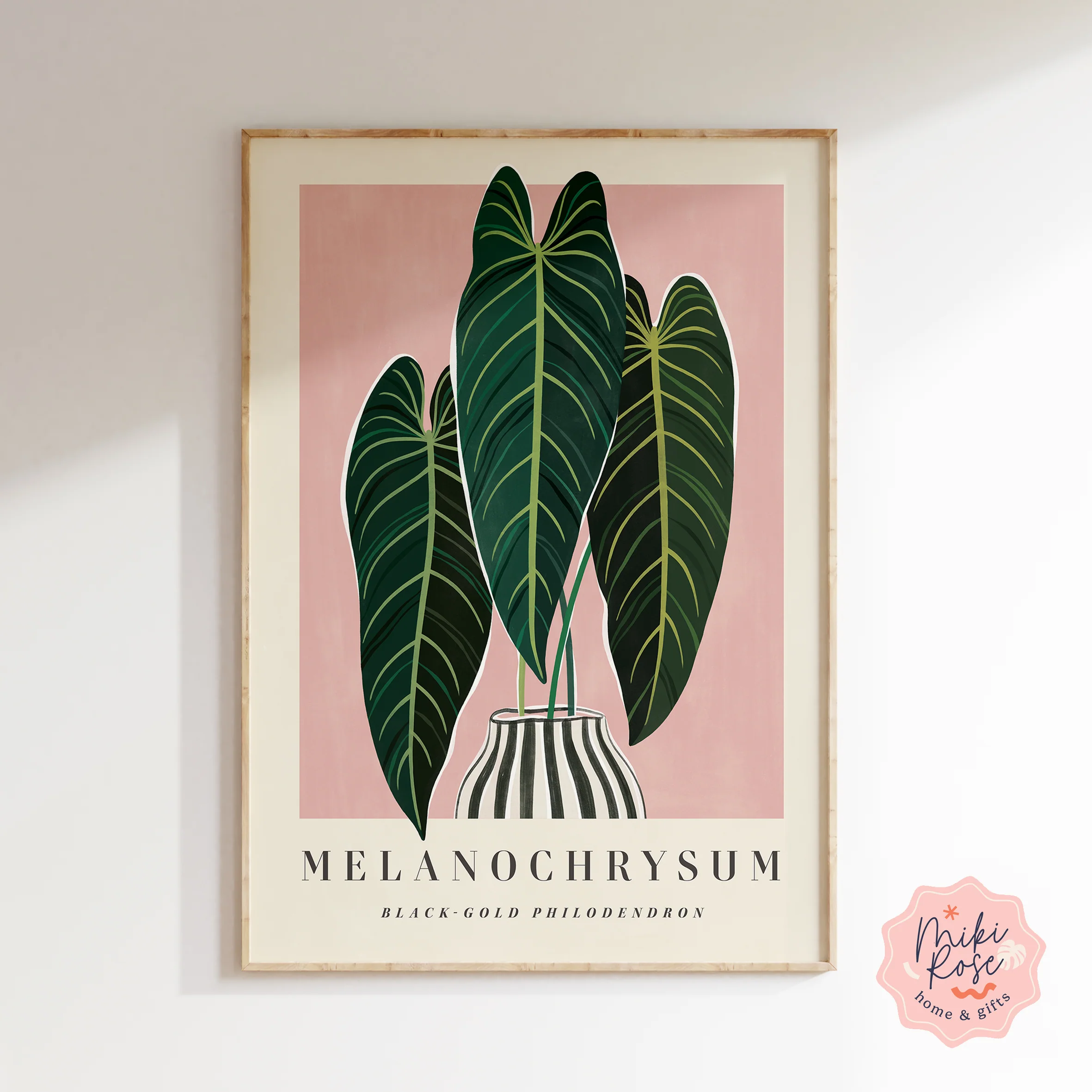Philodendron Melanochrysum Art Print