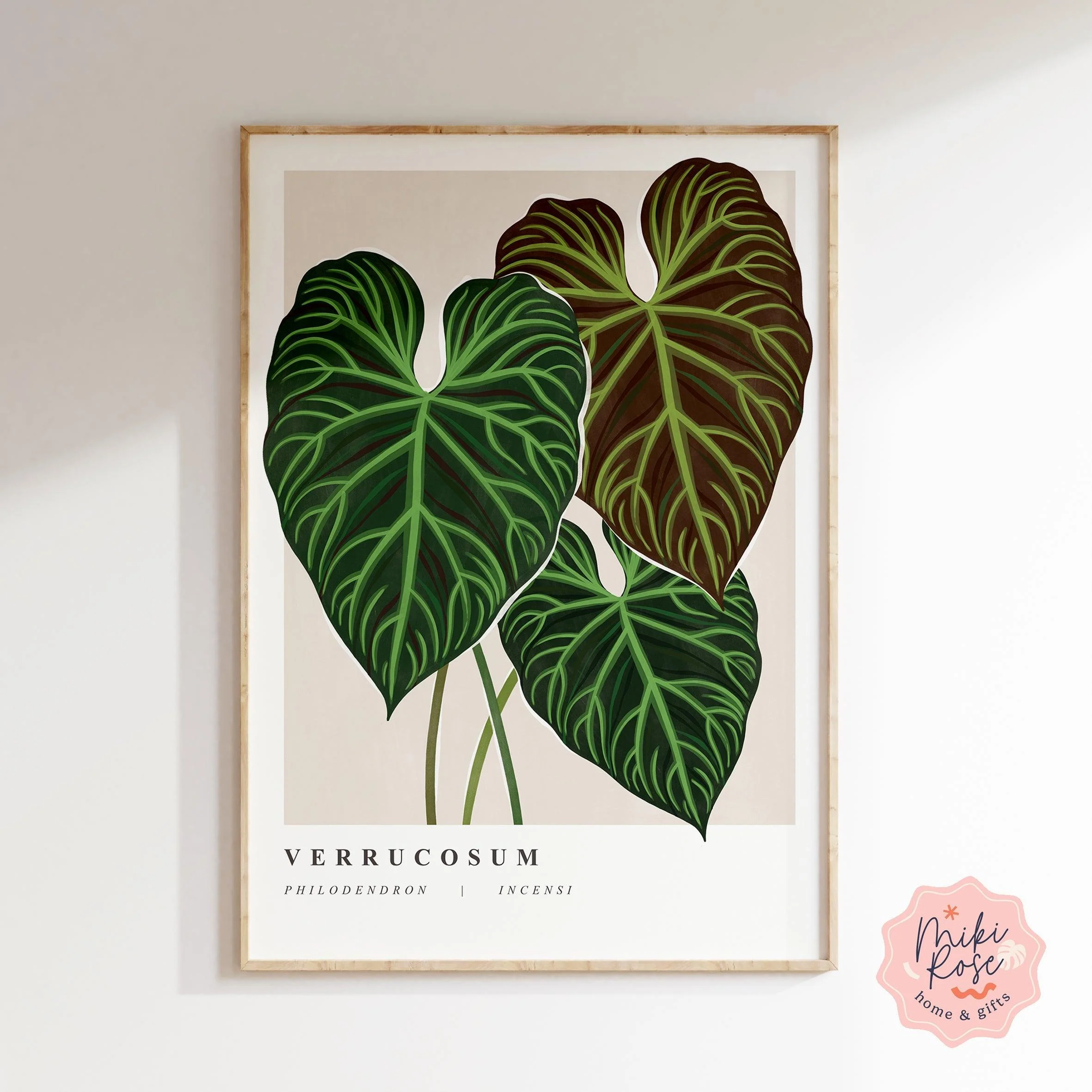Philodendron Verrucosum Art Print