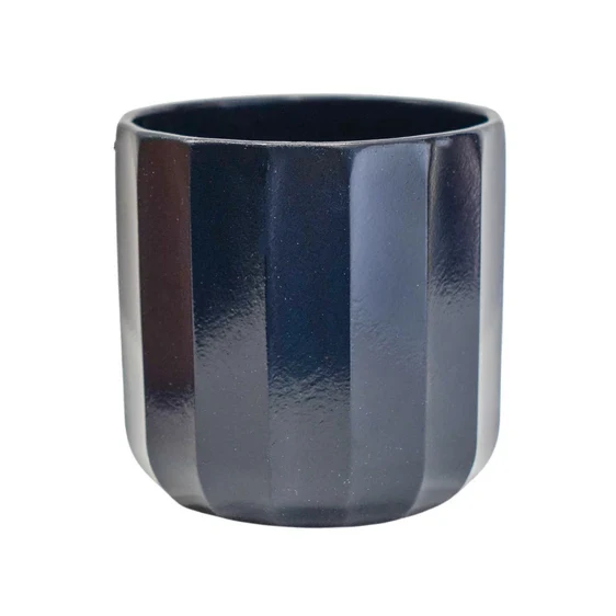 Positano Geo Planter - Navy
