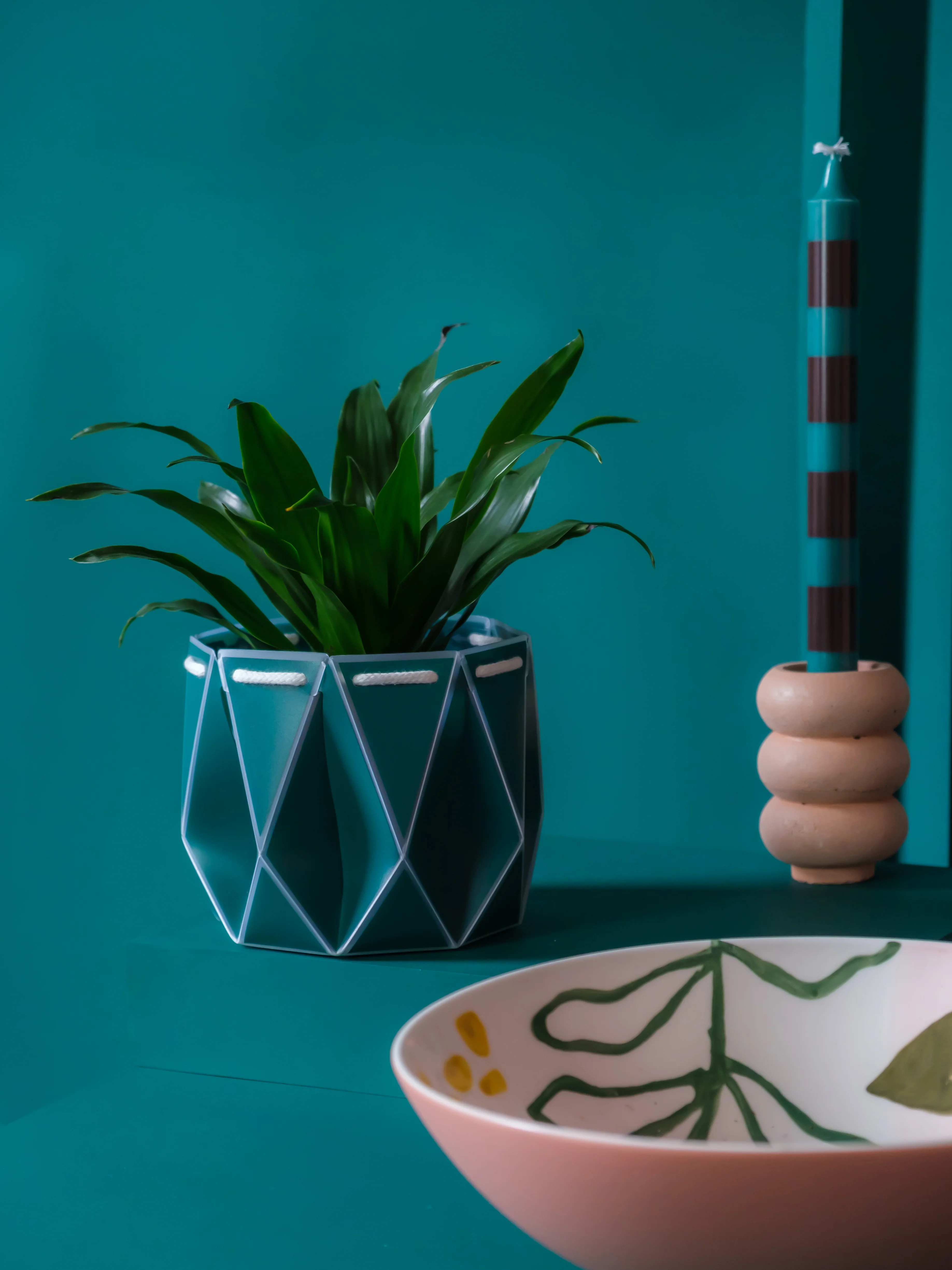 POTR Dark Teal Self-Watering Pot