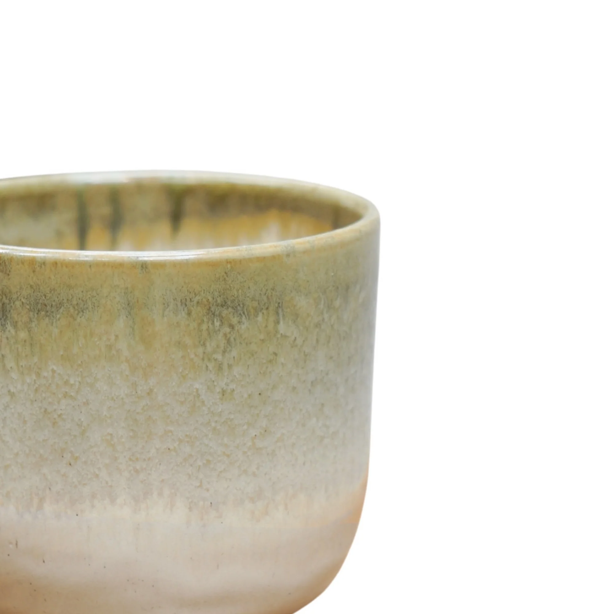 Rowe Two Tone Olive Reactive Planter - Image 2