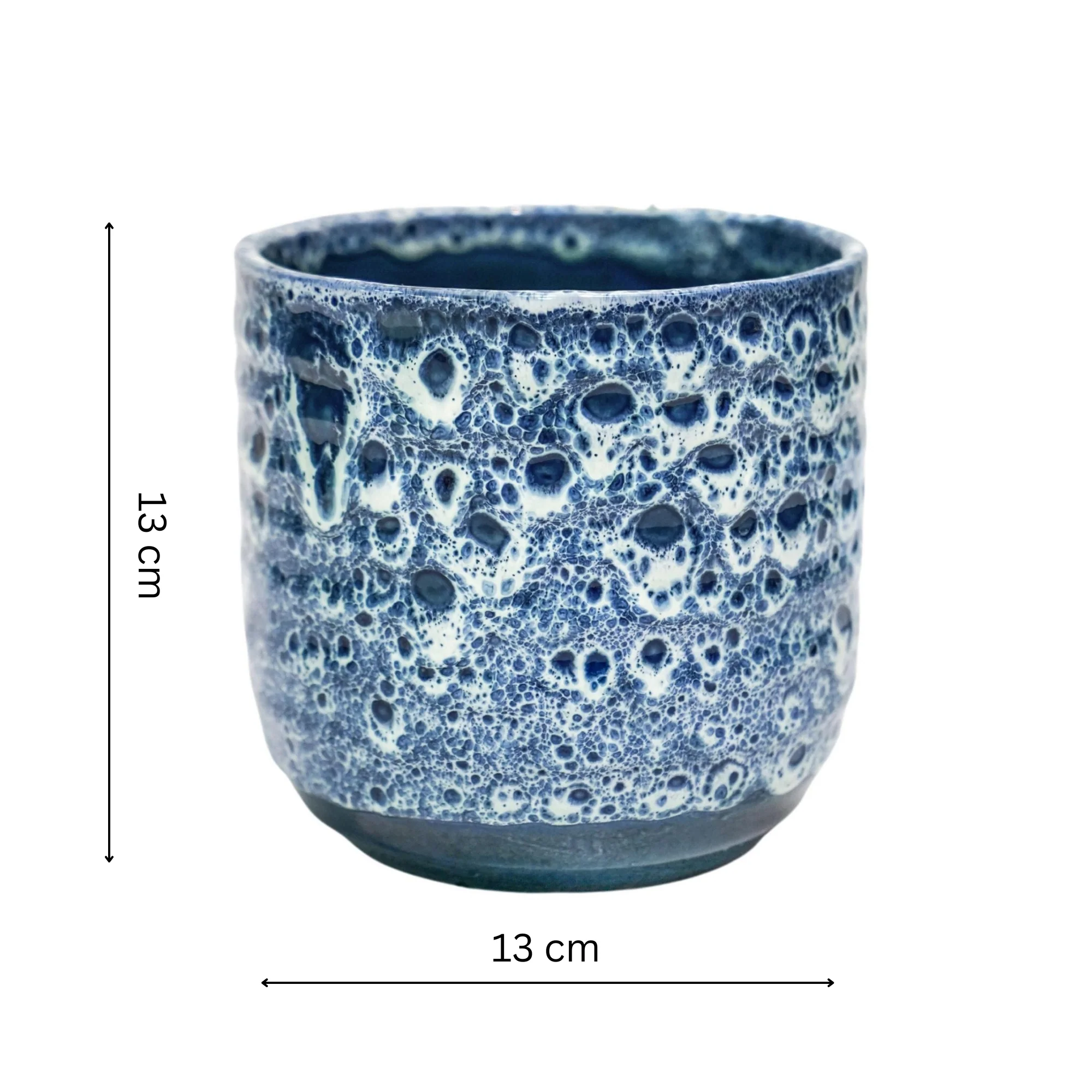 Sapphire Reactive Glaze Pot - Image 4