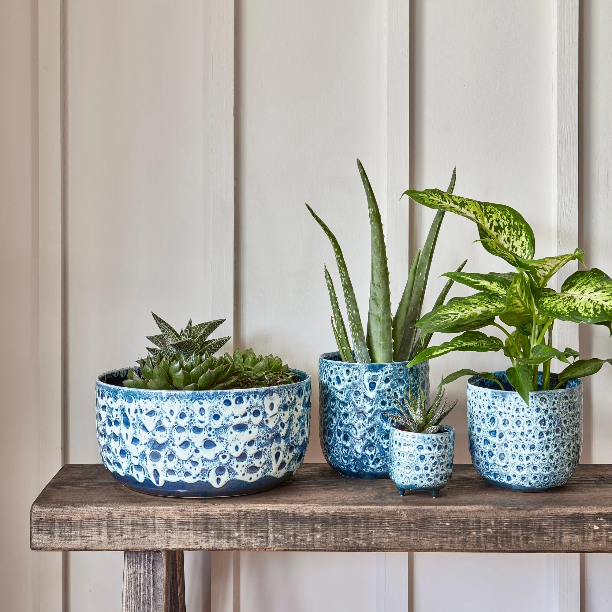 Sapphire Reactive Glaze Pot - Image 5