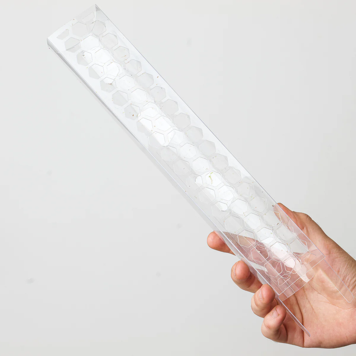 Transparent D-Shaped Moss Pole